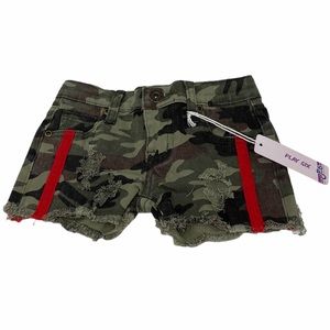 PLAY SIX**Camouflage Denim Shorts**Size 5 $58